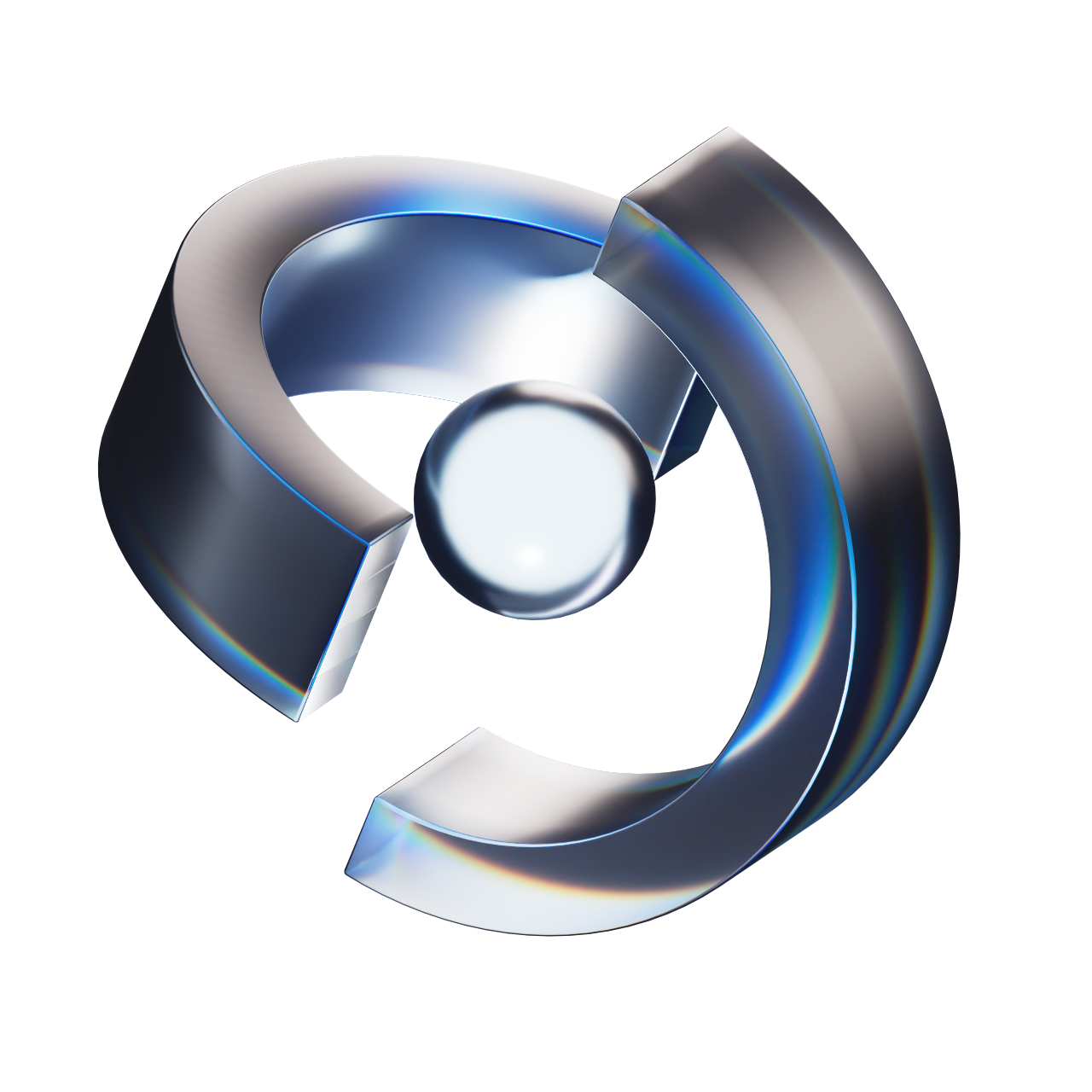 Animated cryptographic orbit illustration